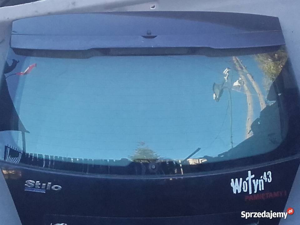 Fiat Stilo 3D szyba tylna z klapy łódzkie sprzedam