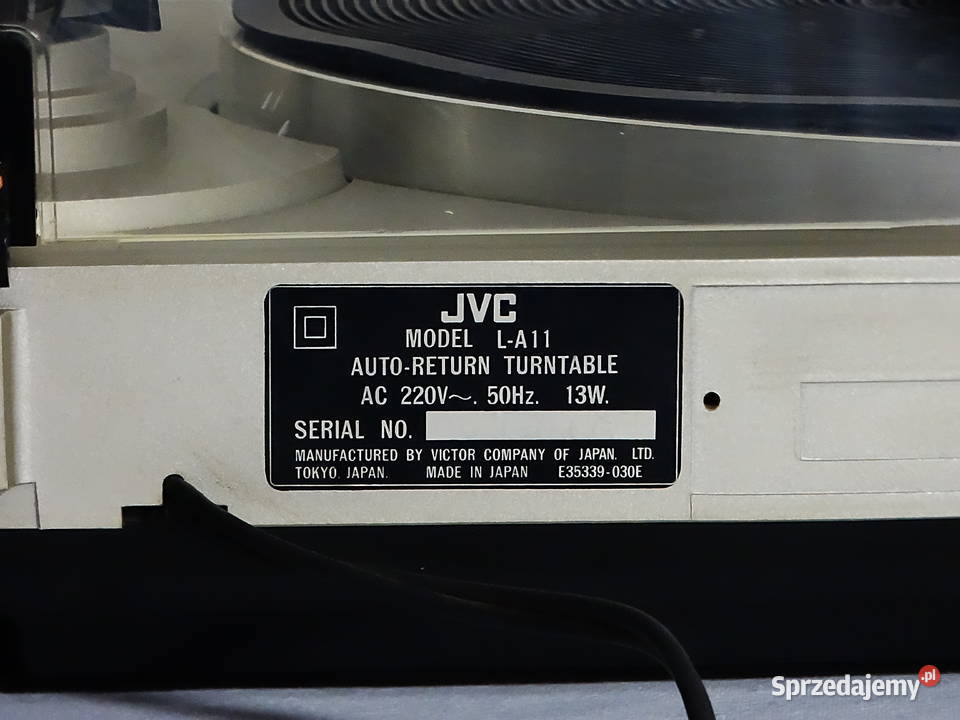 Gramofon JVC LA11 oryginalna papierowa Biłgoraj sprzedam