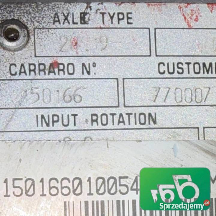 Obudowa mostu Carraro 11431 Claas Ares 630 RZ
