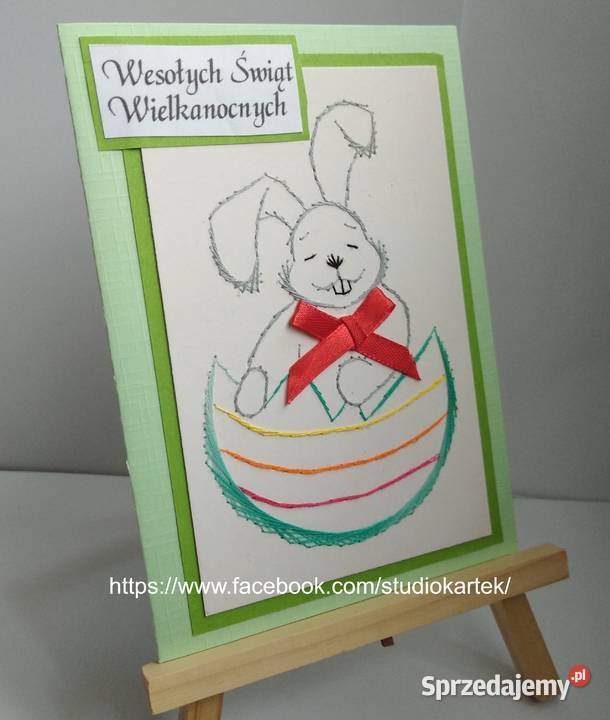 KARTKI WIELKANOC Komunia Ślub itp Handmade