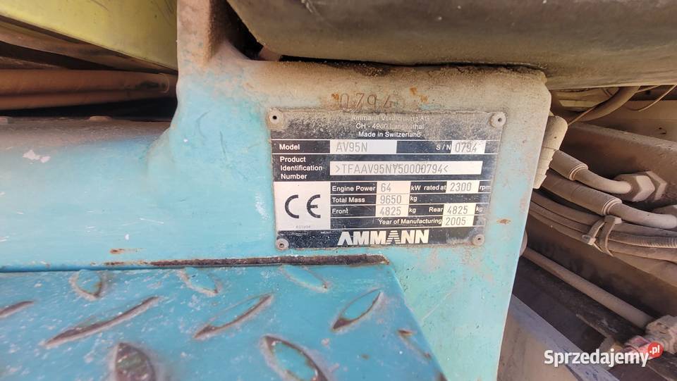 AMMANN AV95N walec drogowy stal stal z mazowieckie Kacice sprzedam