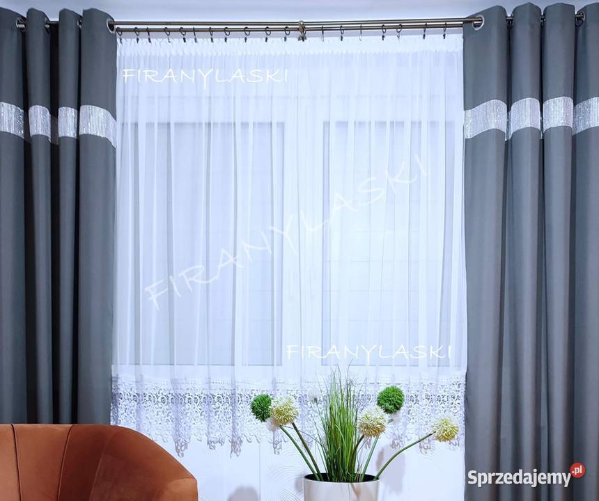 Firana Gotowa do salonu pokoju kuchni szeroka Przysucha