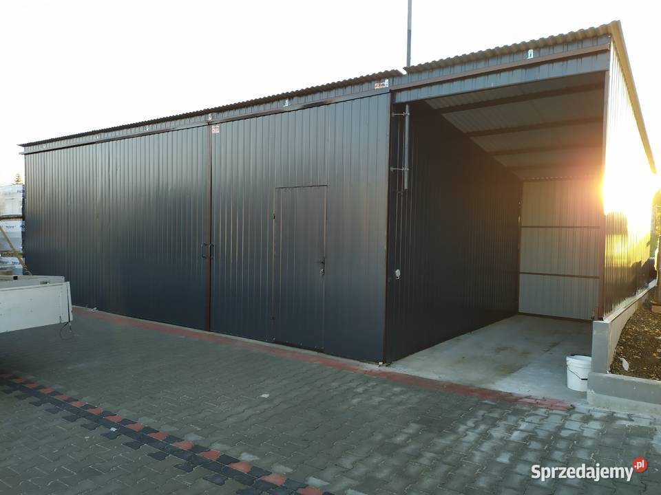 Duży Garaż Blaszany Blaszak Wiata Hala ROMSTAL