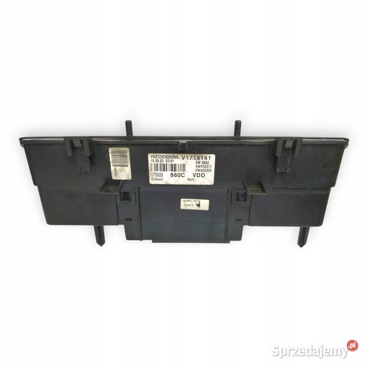 LICZNIK ZEGARY 1T0920860C VW Touran I 19 20 TDI Wyposażenie wnętrza lubelskie sprzedam