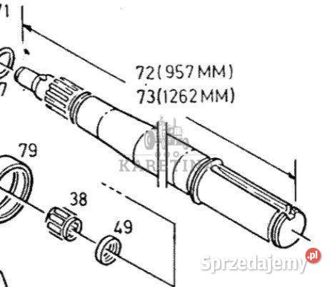 Deutz Fahr Agrostar 611 621 631 671 Wał Tylnego Jastrzębniki