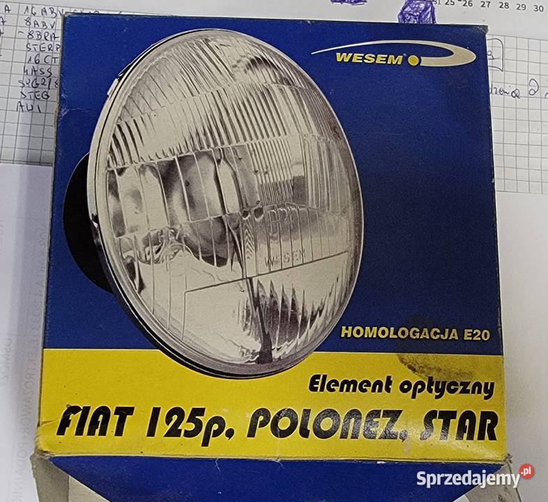 Element optyczny Fiat Polonez Star Lampy przednie podkarpackie Mokre