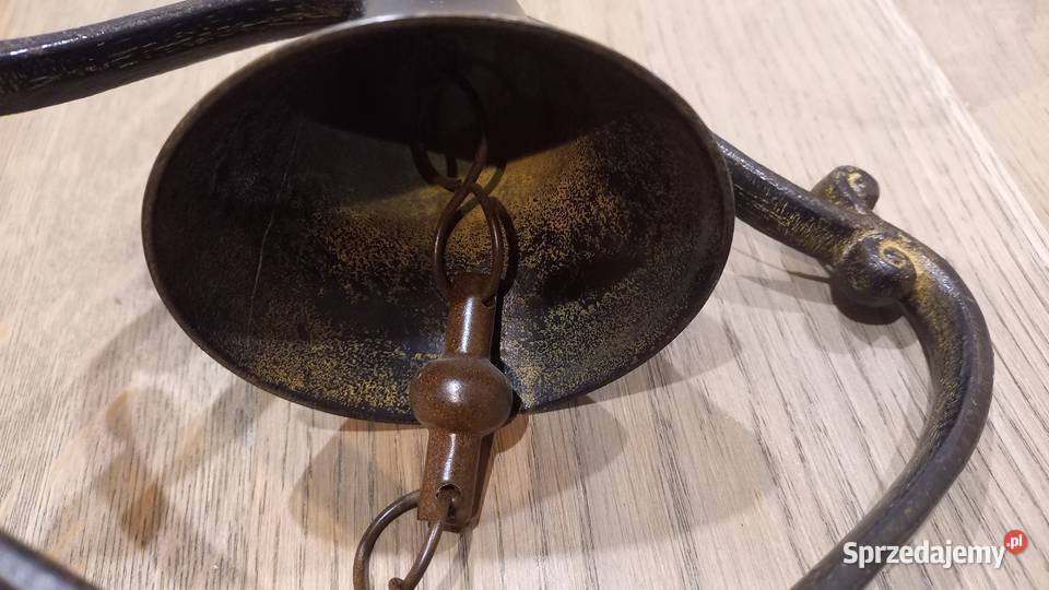 Dzwonek metalowy stojacy stołowy 676 Pozostałe Dom i Ogród Gawroniec
