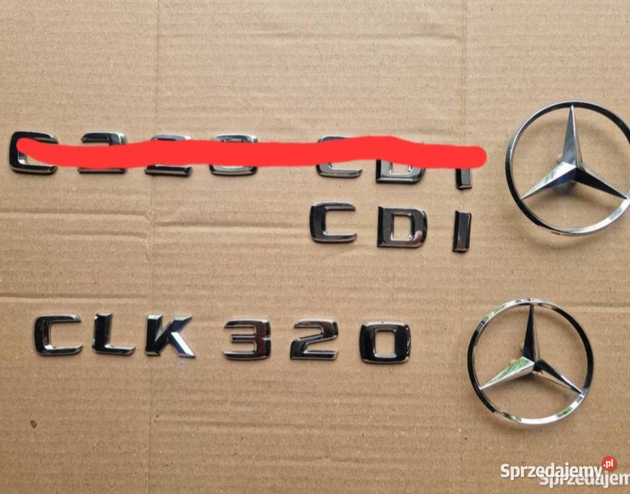 emblematy oznaczenia mercedesa C klasa CDI SLK Gdańsk
