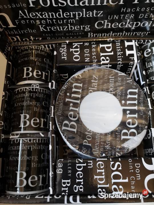 Zestaw filiżanek 6 set espresso wzór Berlin Gdańsk