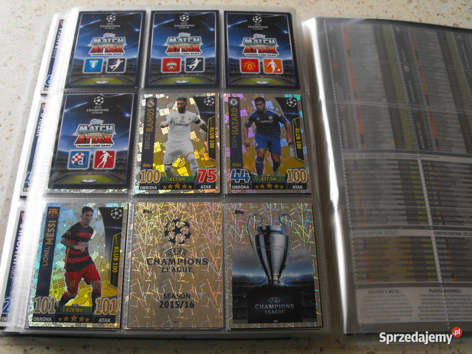 Kompletny album 500 kart topps CHL 20152016 Częstochowa