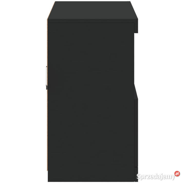 Szafka z oświetleniem LED czarna 81x37x67 Warszawa