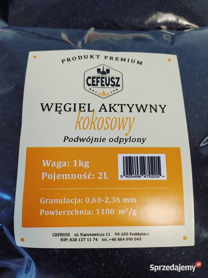 Węgiel aktywny kokosowy 10 Cefeusz Poddębice sprzedam