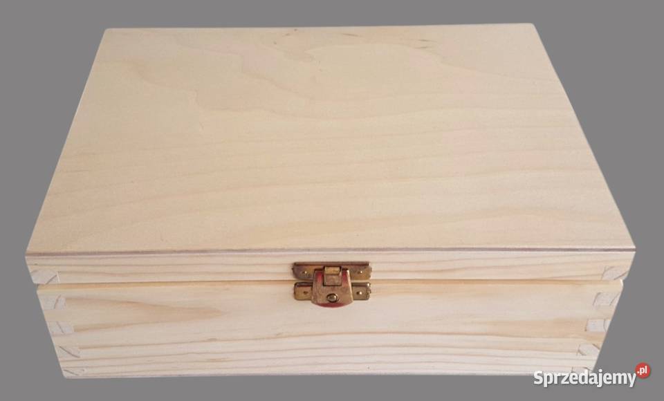 Drewniana szkatułka na herbatę herbaciarka z 6 Chrzanów