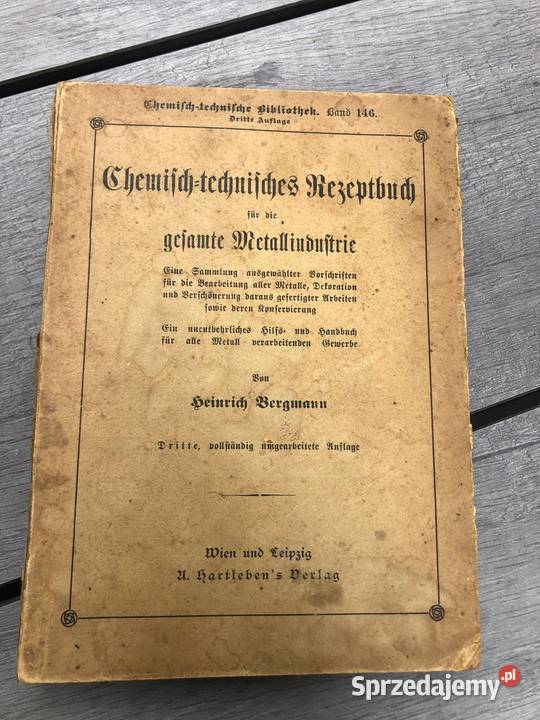 Książka kucharska chemiczno techniczna przemysł chemia Poznań