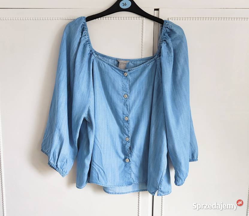 Nowa bluzka Lindex L 40 XL 42 niebieska prosta Szczecin