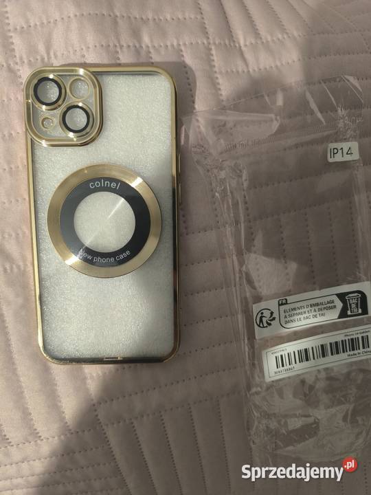 Etui iPhone 14 złote Łęczna
