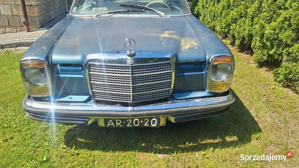 Zabytkowy mercedes w114 coupe klimatyzacja nieuszkodzony Samochody osobowe małopolskie Nowy Sącz