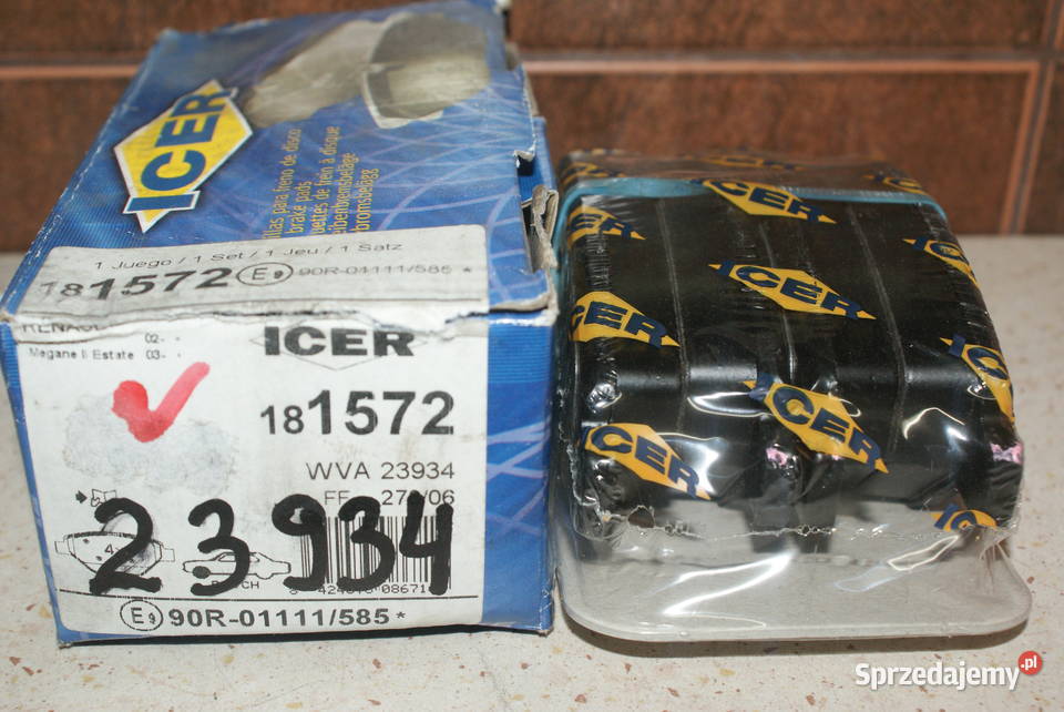 GDB1571 TRW KLOCKI HAMULC RENAULT MEGANE II 14 Białobrzegi
