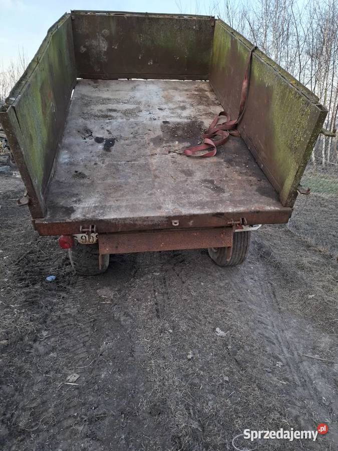 Przyczepa wywrotka 1osiowa wlasna hydraulika Busko-Zdrój