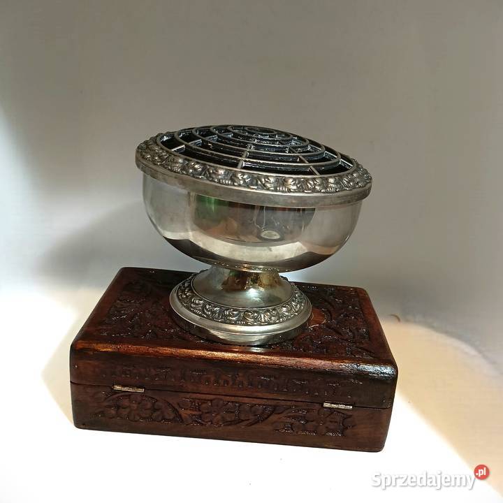 Zabytkowa platerowana ikebana Szczytno