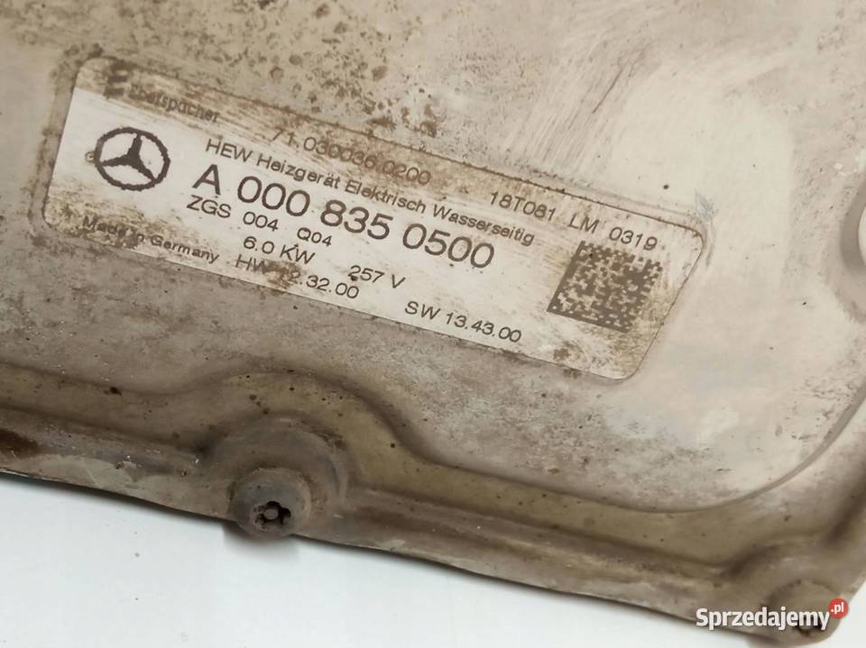 NAGRZEWNICA GRZAŁKA A0008350500 MercedesBenz Nagrzewnice sprzedam