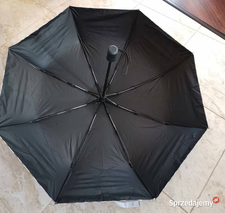 Automatyczny składany parasol z motywem panterki Lędziny