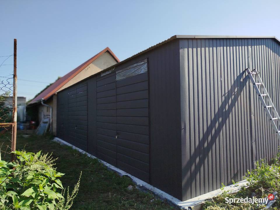 Grafitowy Garaż Blaszany Hala Wiata Garaże samodzielny Garaże i miejsca postojowe lubelskie Radzyń Podlaski