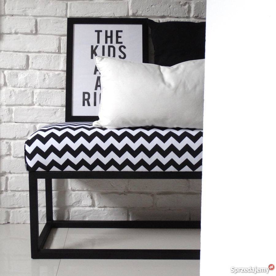 Loft ławka nowoczesna przedpokój metalowa Kraków