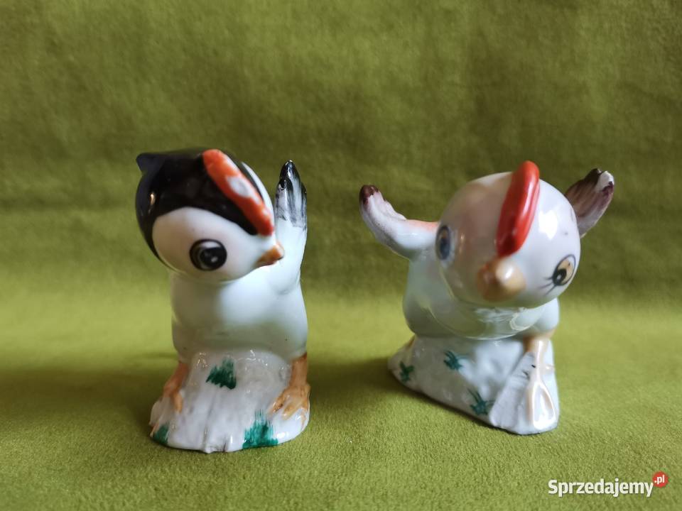 Stare figurki porcelanowe Kurczak 2 sztuki Katowice