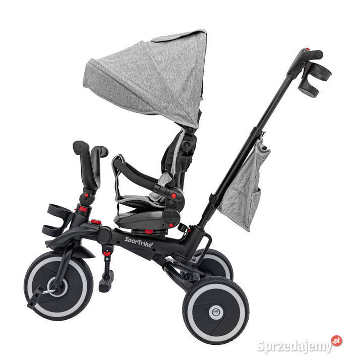 Rowerek Trzykołowy RIDER szary koła EVA z Warszawa sprzedam