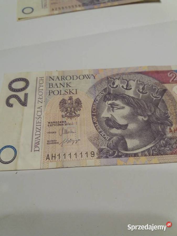 Banknoty NBP z 6 jednakowym cyframi małopolskie Kraków