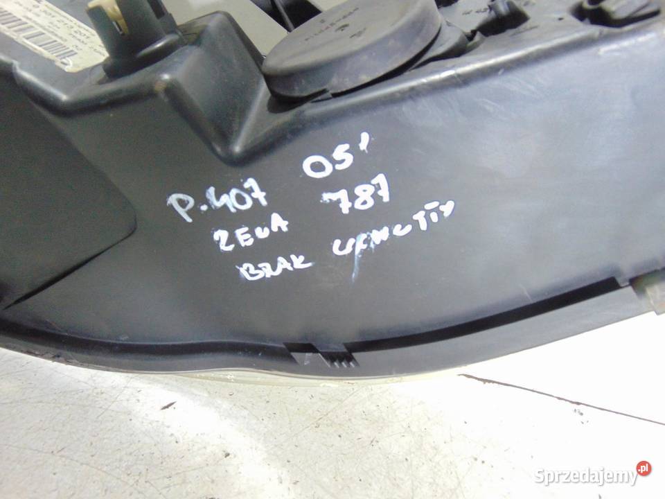 LAMPA LEWA PRZEDNIA PRZÓD PEUGEOT 407 9656668880 osobowe