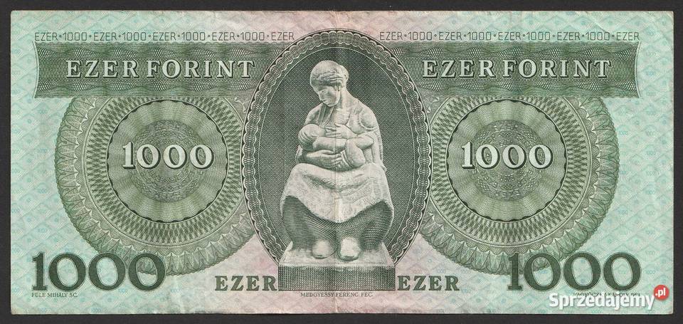WĘGRY 1000 FORINTÓW 1993 BELA BARTOK E łódzkie