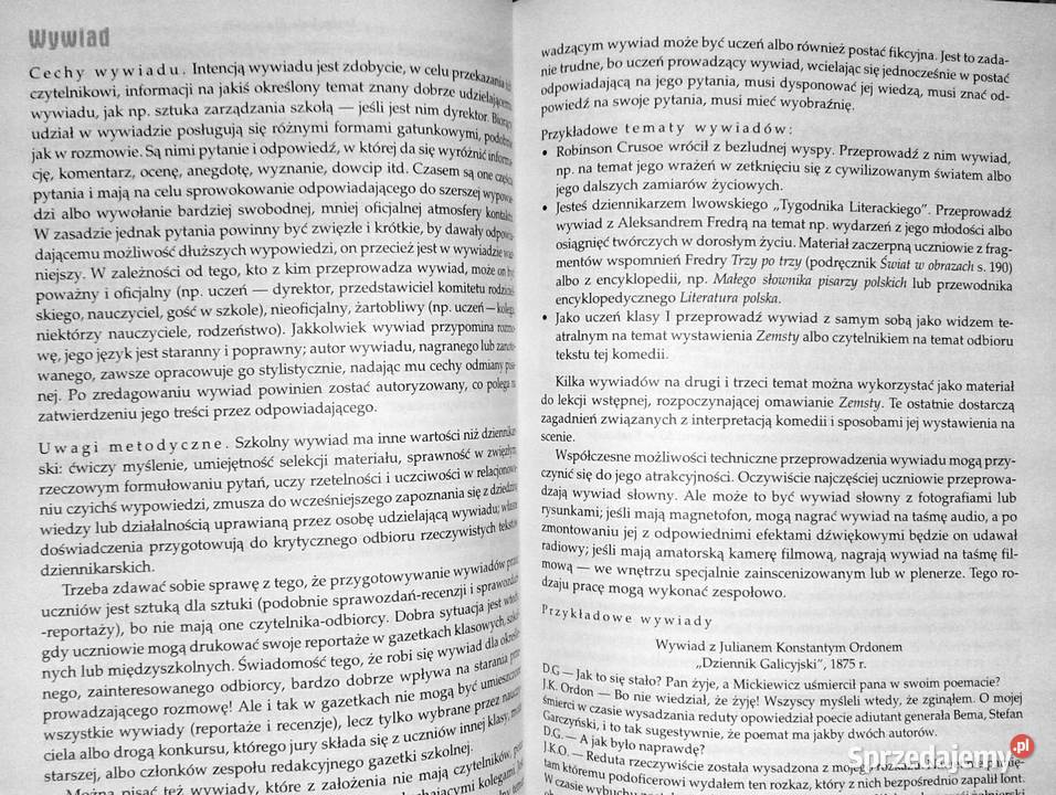 uczyć języka polskiego w kl 1 gimnazjum Rok wydania 1999 Kultura i Rozrywka Chełm