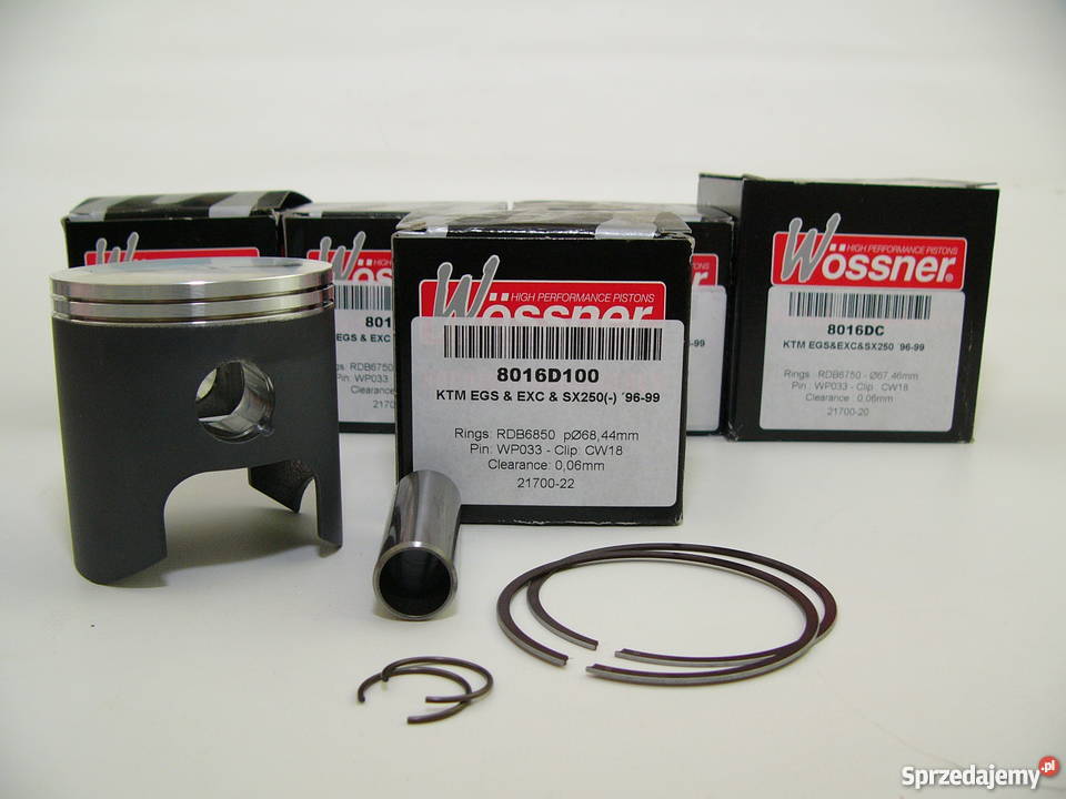 TŁOK komplet tłokowy WOSSNER 6844 mm EGS 250 SX Zabrze