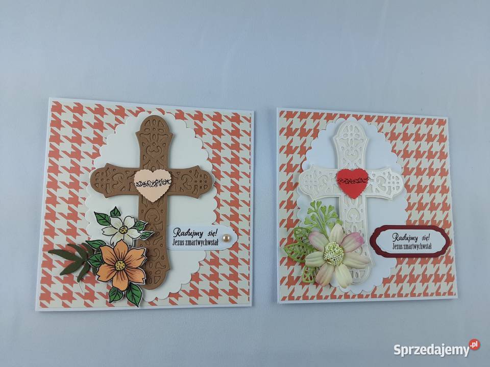 Wielkanoc Kartki ręcznie robione RELIGIJNE kujawsko-pomorskie Zbójno
