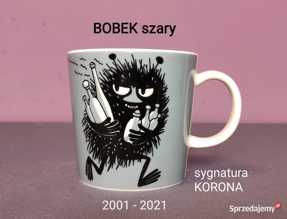 Muminki KUBEK Moomin Arabia Finland BOBEK szary Jasień
