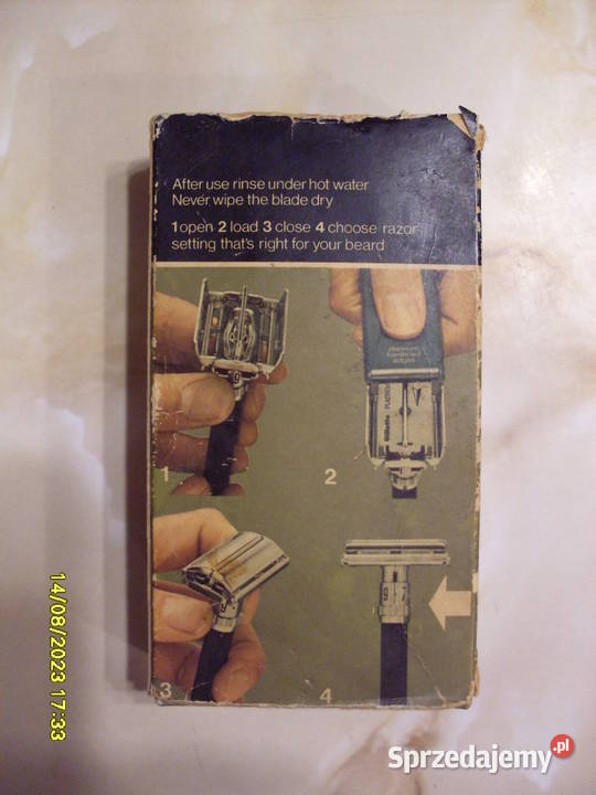 Maszynka Gillette do golenia na żyletki z USA Poznań