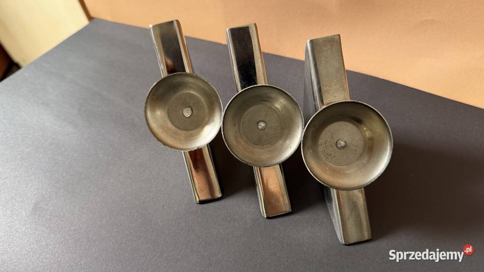 3 serwetniki metalowe vintage lubelskie Lublin