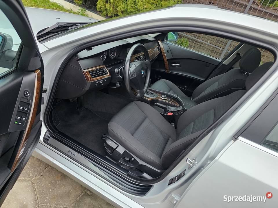 BMW 525d E60 20 163 2006 r Bogate Wyposażenie elektrochrom. lusterka boczne Ostrów Wielkopolski