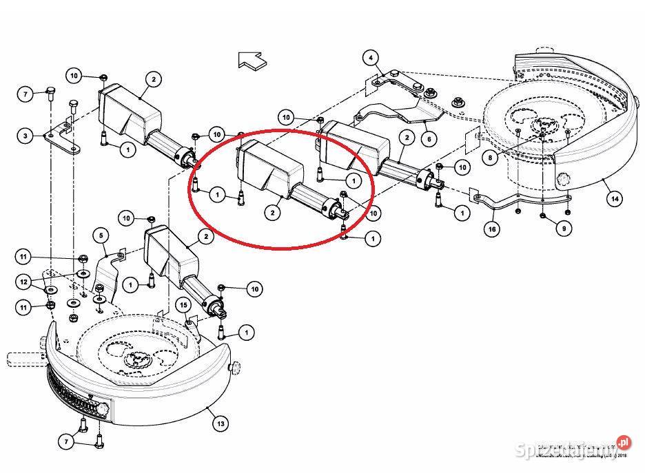 Siłownik elektryczny rozsiewacza Kverneland Rolnictwo Jelcz-Laskowice