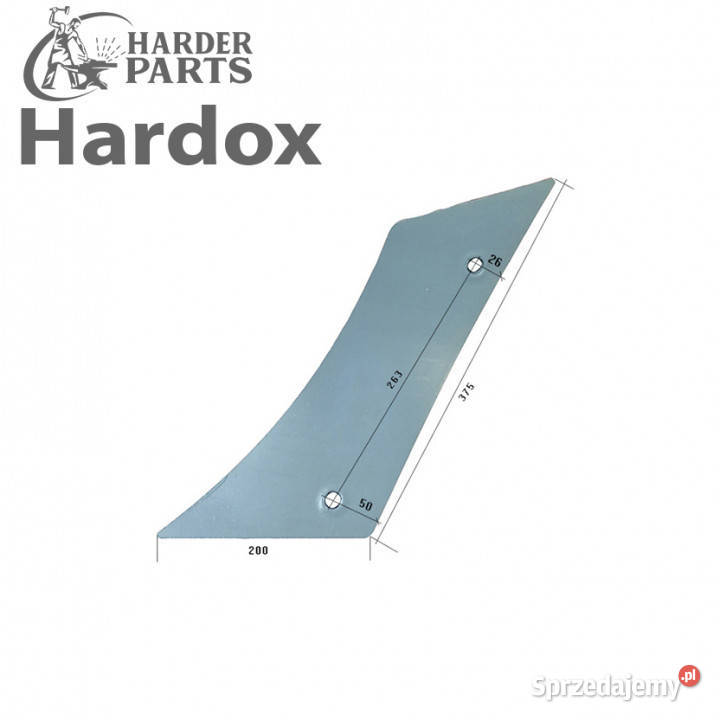 Pierś HARDOX 5085L części do pługa BUGNOT podlaskie Suwałki