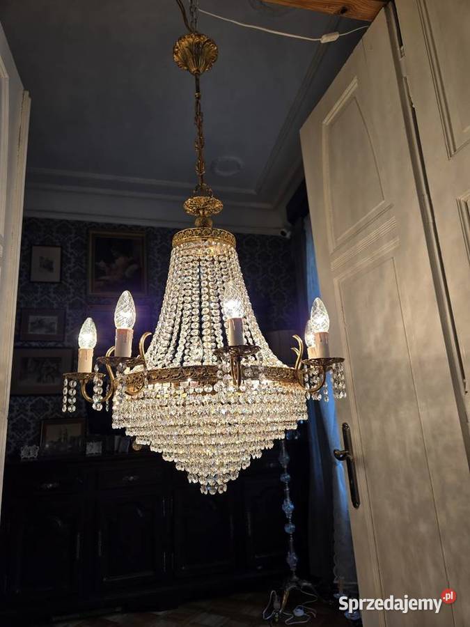 Pałacowy Kryształowy Żyrandol Kalisz