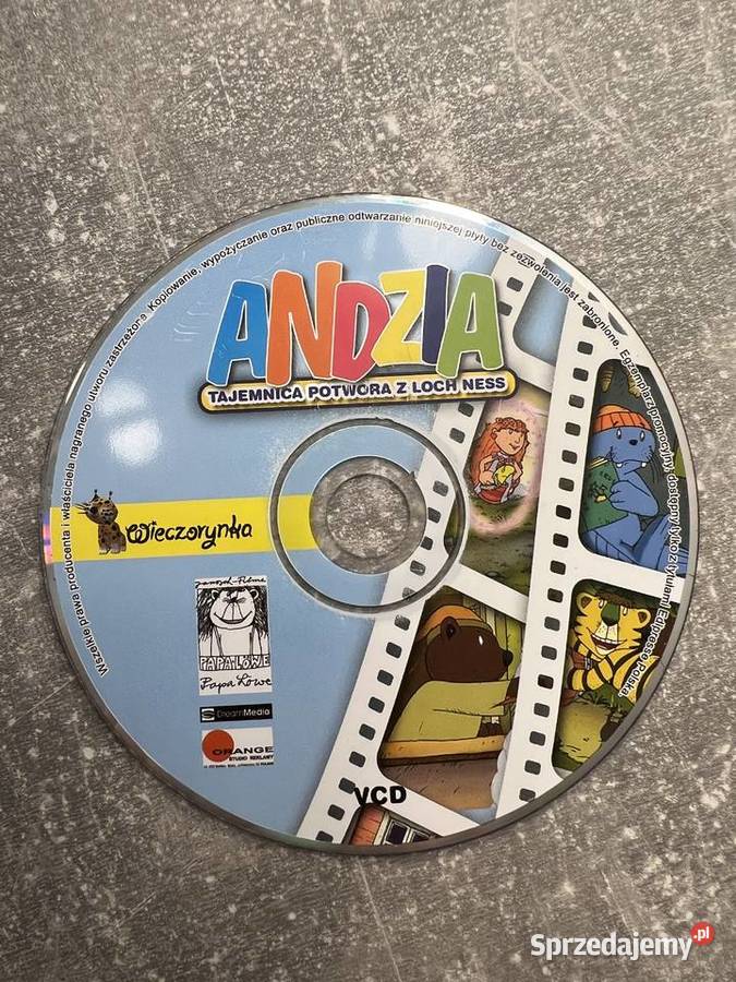 Płyta dzieci Andzia tajemnica potwora z loch Kultura i Rozrywka Jasło