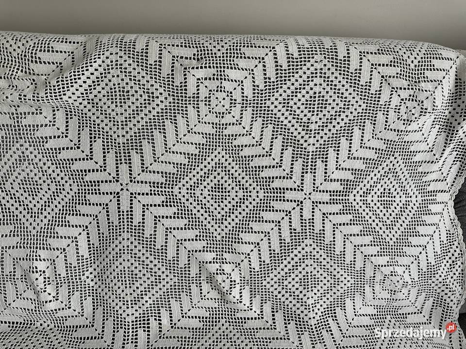 Narzuta Boho na łóżko rękodzieło szydełko Łódź