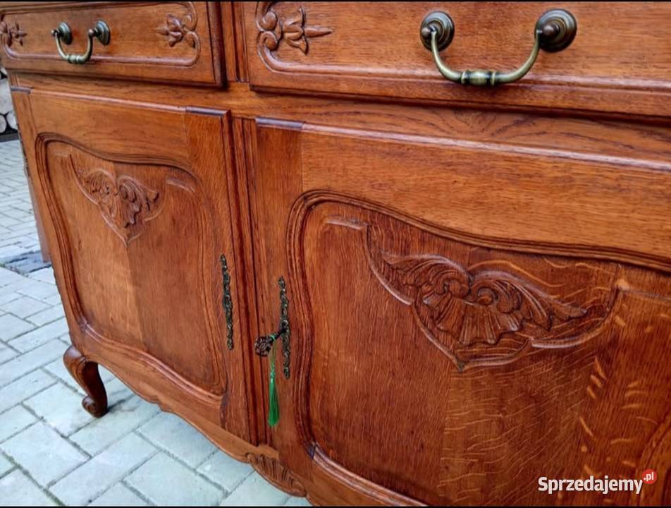 Witryna Biblioteczka Komoda Ludwikowska Stylowa Kredensy i witryny