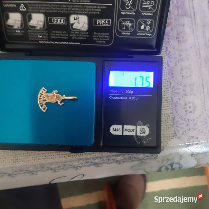 Złota zawieszka Panna Koszalin