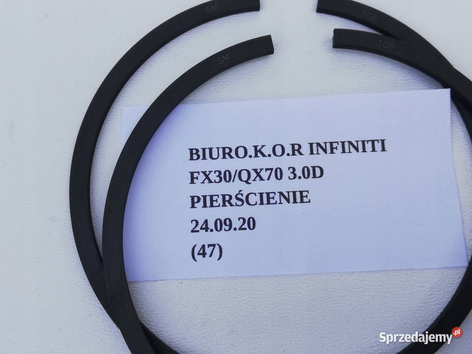 PIERŚCIENIE TŁOKOWE KPL INFINITI QX70 30D FX30d osobowe wielkopolskie