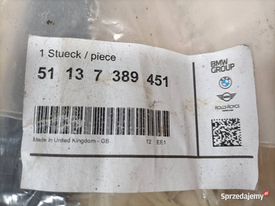 MINI COOPER F60 LCI F60 LISTWA MOCUJĄCA CHROM osobowe wielkopolskie Pleszew