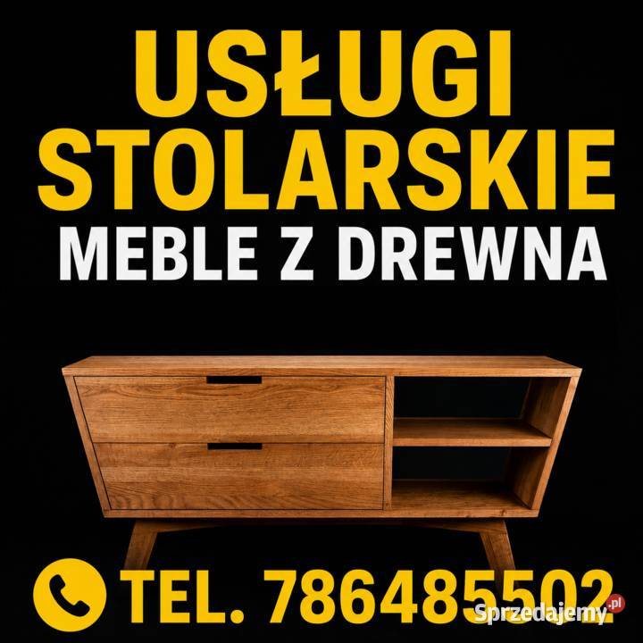 Usługi stolarskie meble z litego drewna na Mszana Dolna